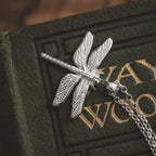 Sterling Silver Dragonfly Pendant Necklace