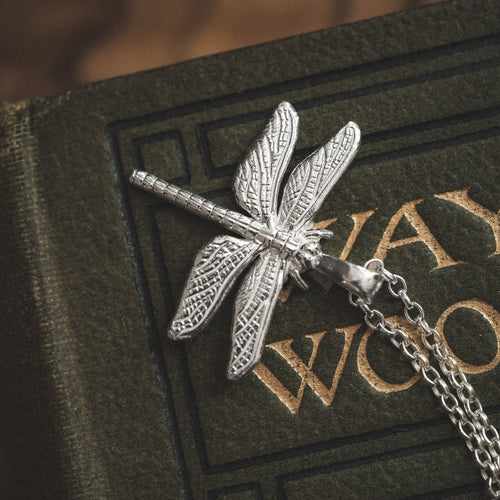 Sterling Silver Dragonfly Pendant Necklace