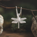 Sterling Silver Dragonfly Pendant Necklace