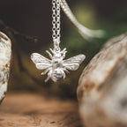 Sterling Silver Honey Bee Necklace