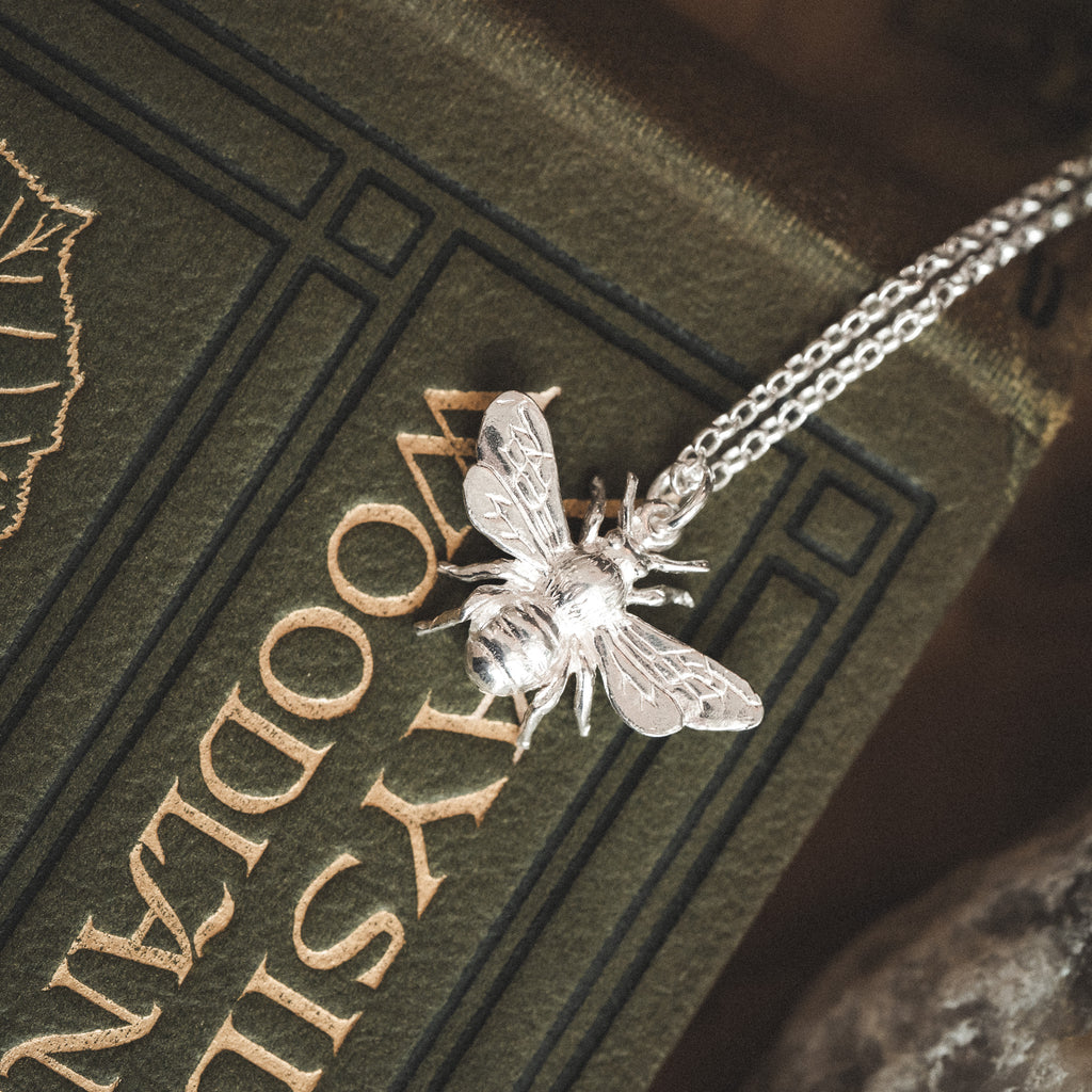 Sterling Silver Honey Bee Necklace