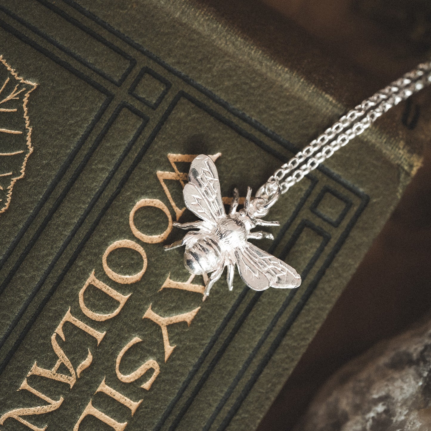 Sterling Silver Honey Bee Necklace