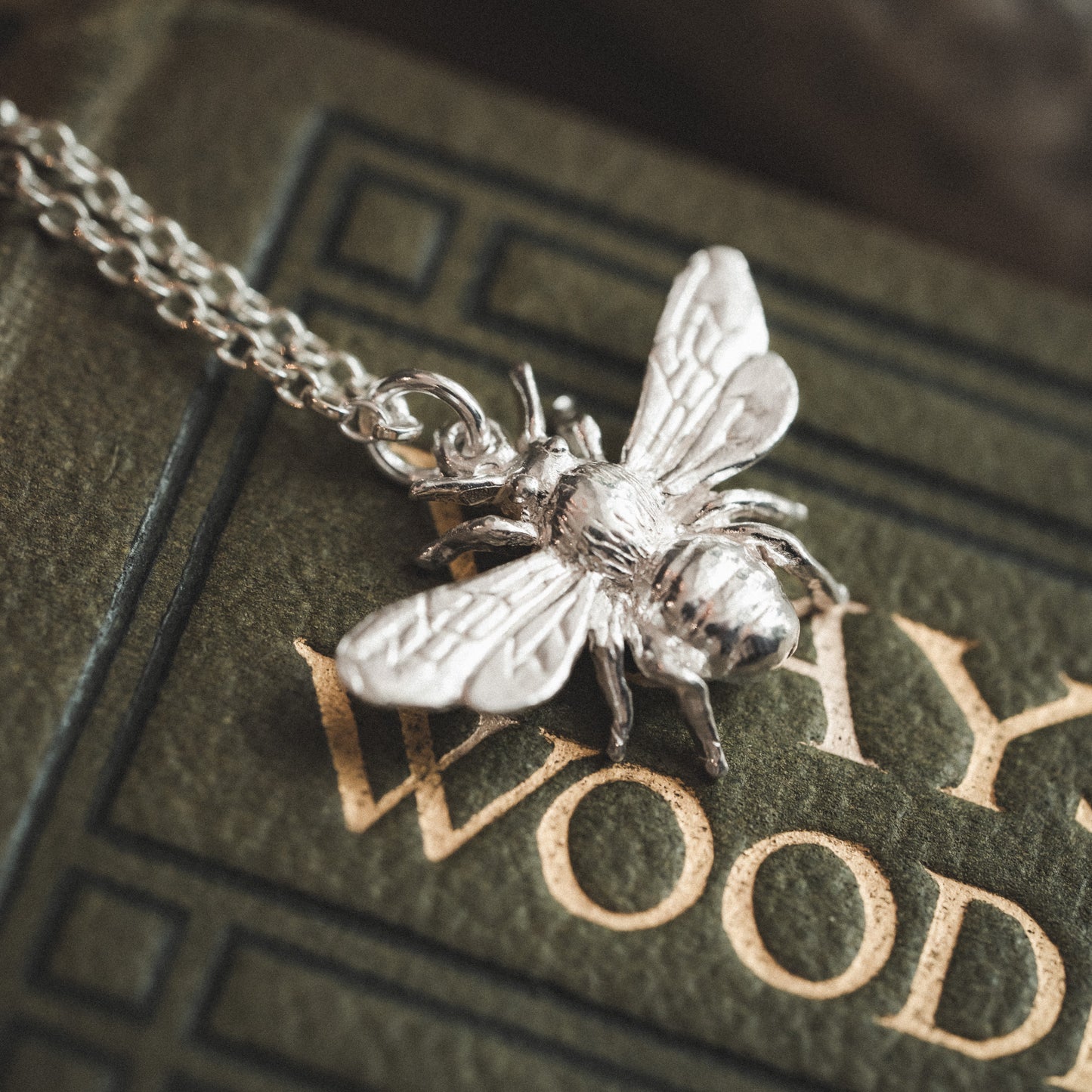 Sterling Silver Honey Bee Necklace