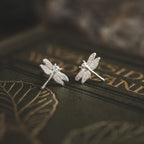 Sterling Silver Dragonfly Stud Earrings