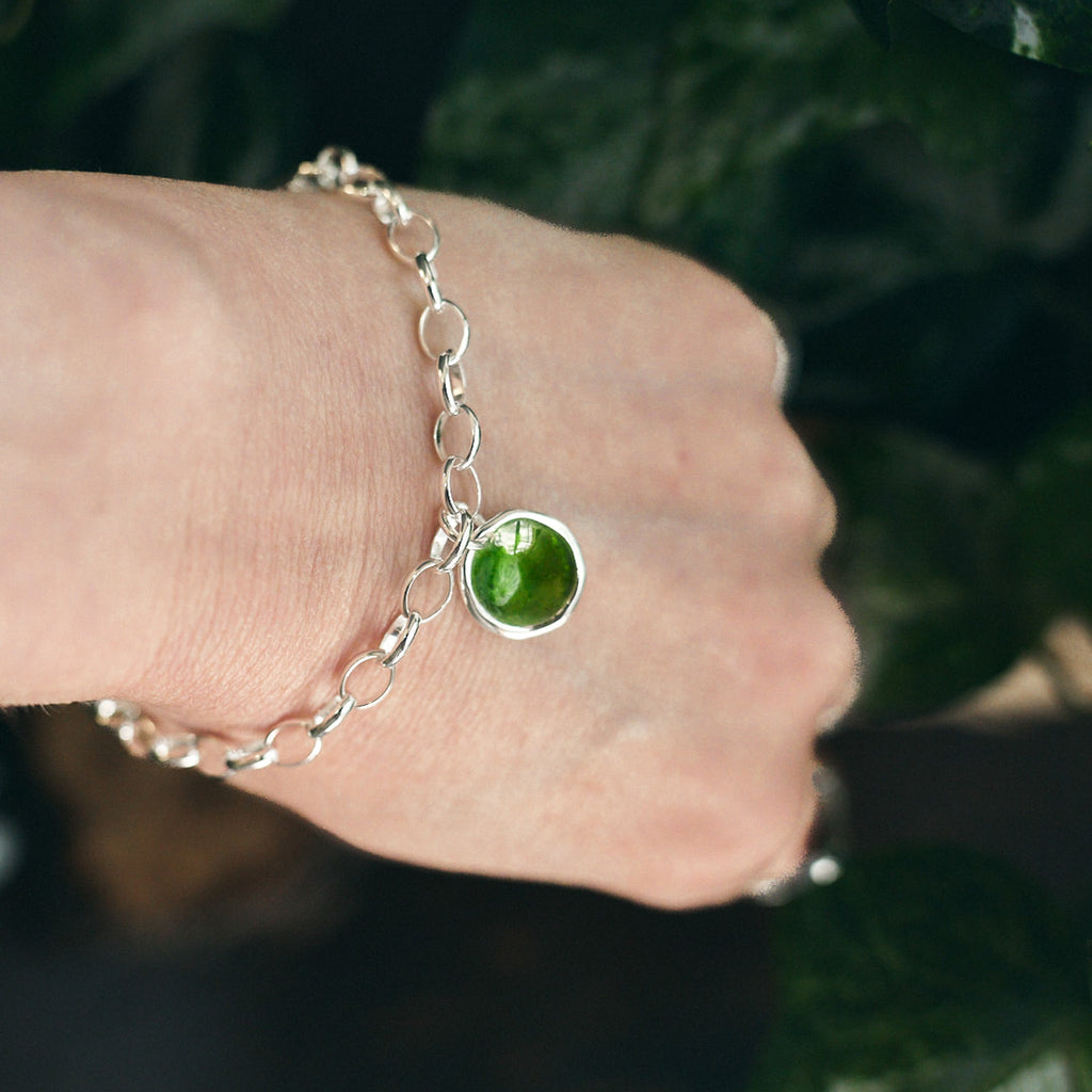 Enamel Droplet Charm Bracelet