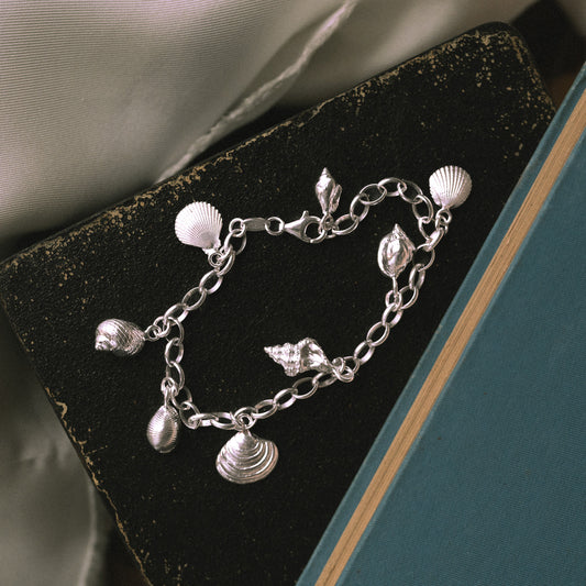 'Tideline' Sterling Silver Charm Bracelet