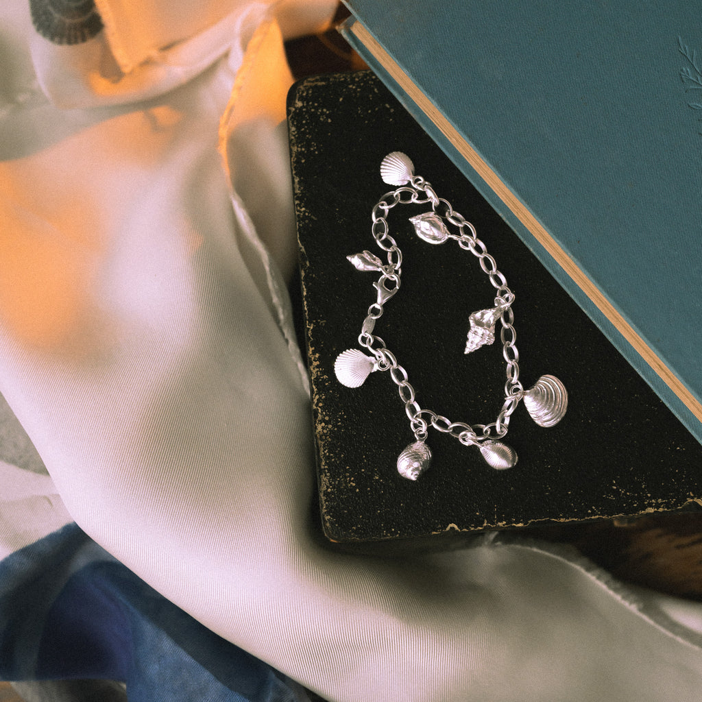 'Tideline' Sterling Silver Charm Bracelet