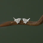 Wren Silver Stud Earrings