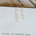 Elderflower Sterling Silver Drop Earrings