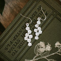 Elderflower Sterling Silver Drop Earrings