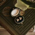 Elderflower Gold Stud Earrings