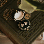 Elderflower Gold Stud Earrings