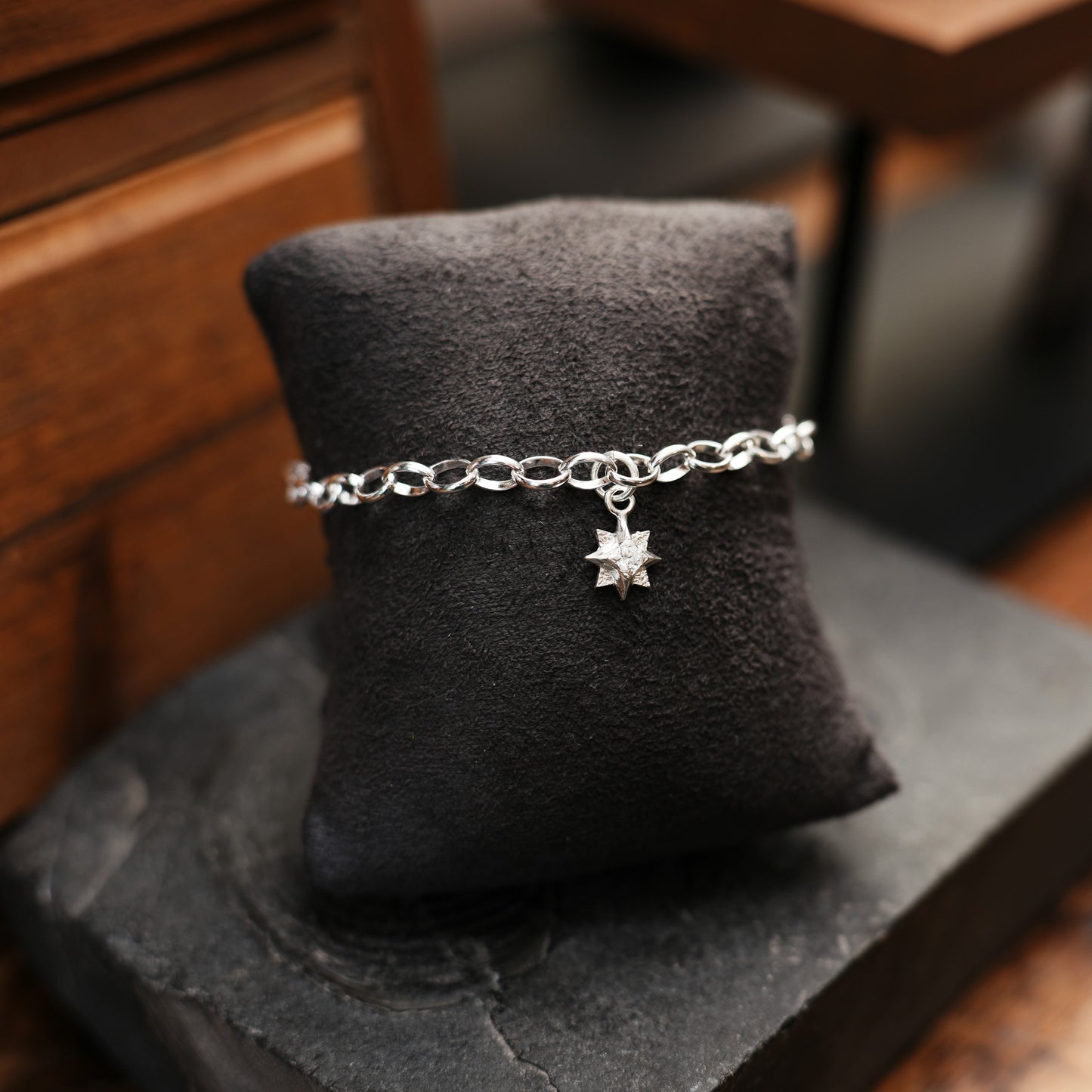 North Star Sterling Silver Charm Bracelet