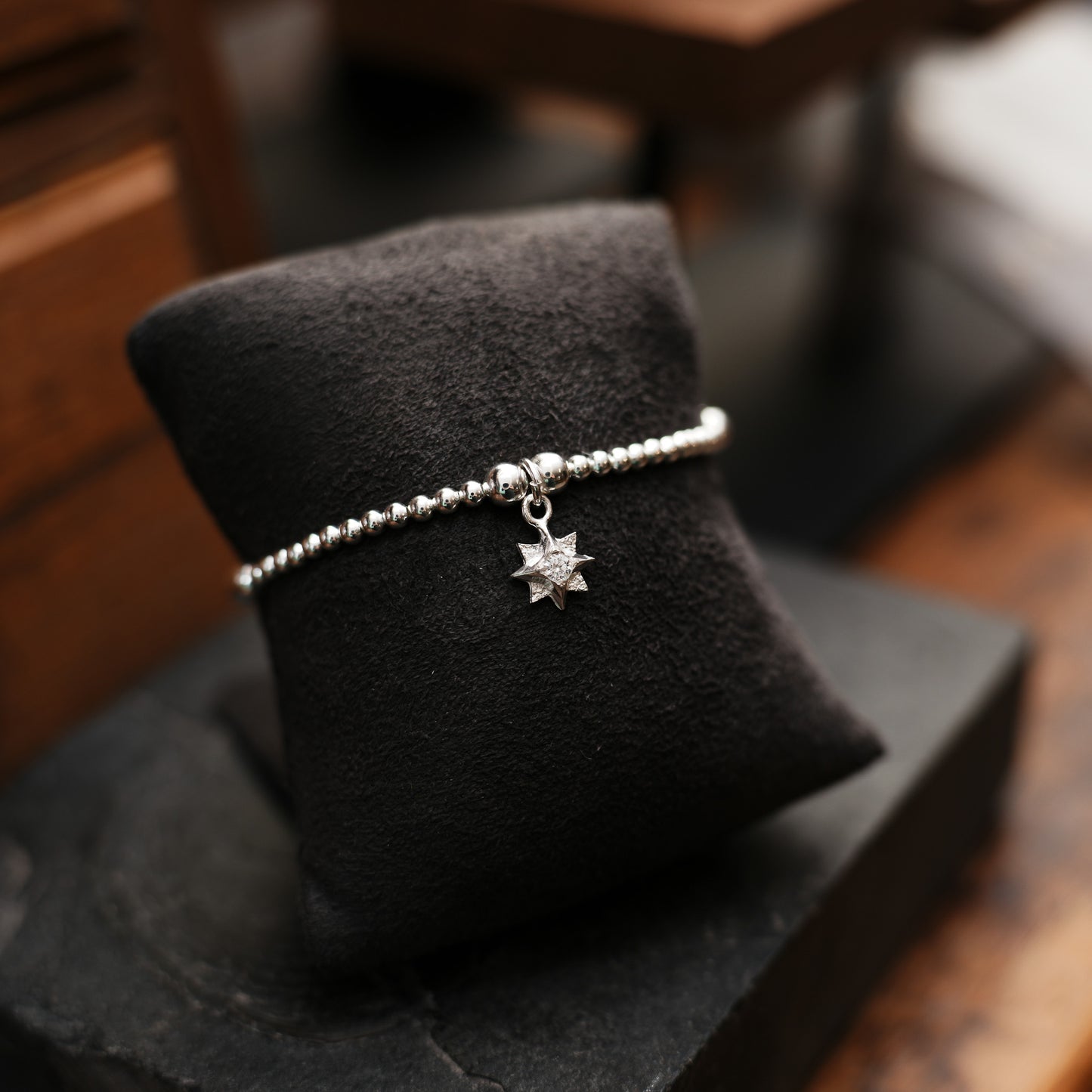 North Star Sterling Silver Charm Bracelet