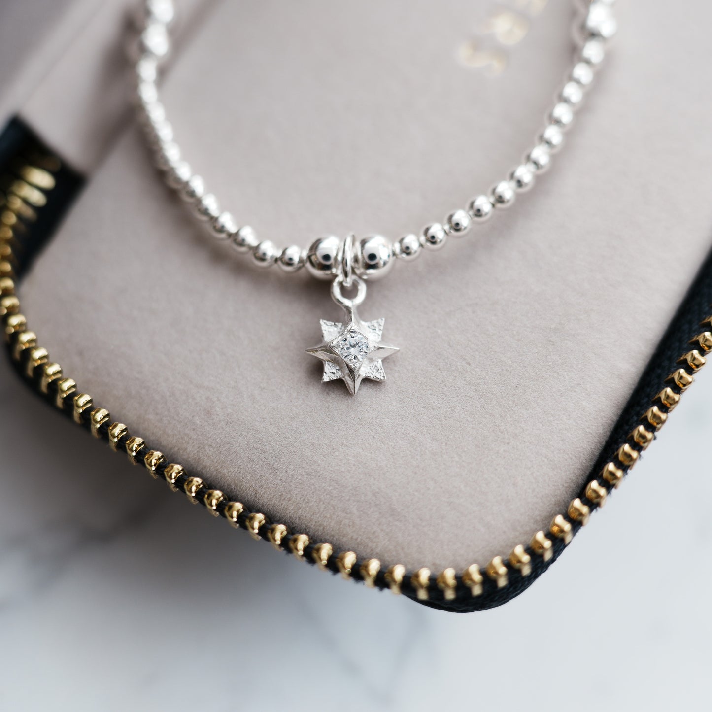 North Star Sterling Silver Charm Bracelet