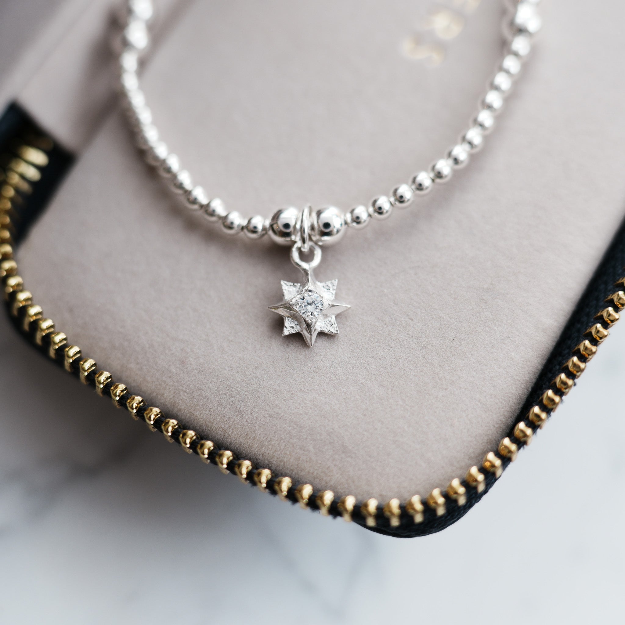 North Star Sterling Silver Charm Bracelet