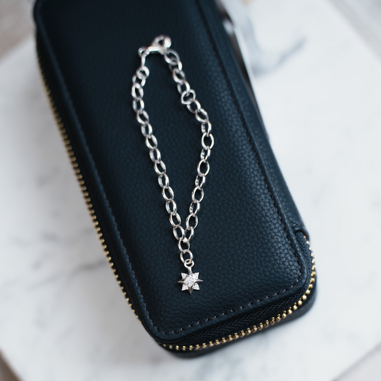 North Star Sterling Silver Charm Bracelet