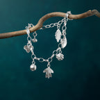 'Woodland Walk' Sterling Silver Charm Bracelet