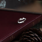 Silver Oak Twig Ring