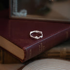 Silver Oak Twig Ring