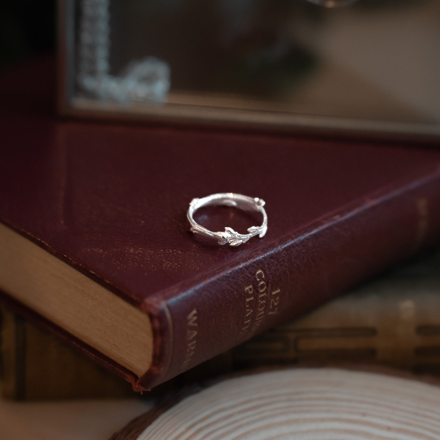 Silver Oak Twig Ring