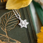 Silver Daffodil Necklace