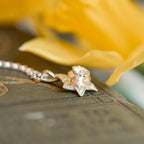 Silver Daffodil Necklace