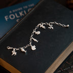Manx Folklore Sterling Silver Charm Bracelet