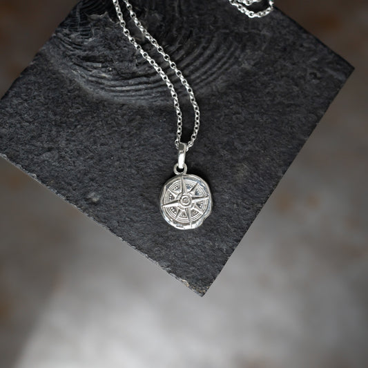 Compass - Elemental Talisman Coin Necklace
