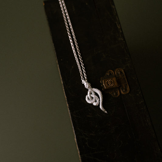 Sandulf's Cross Serpent Celtic Knot Necklace