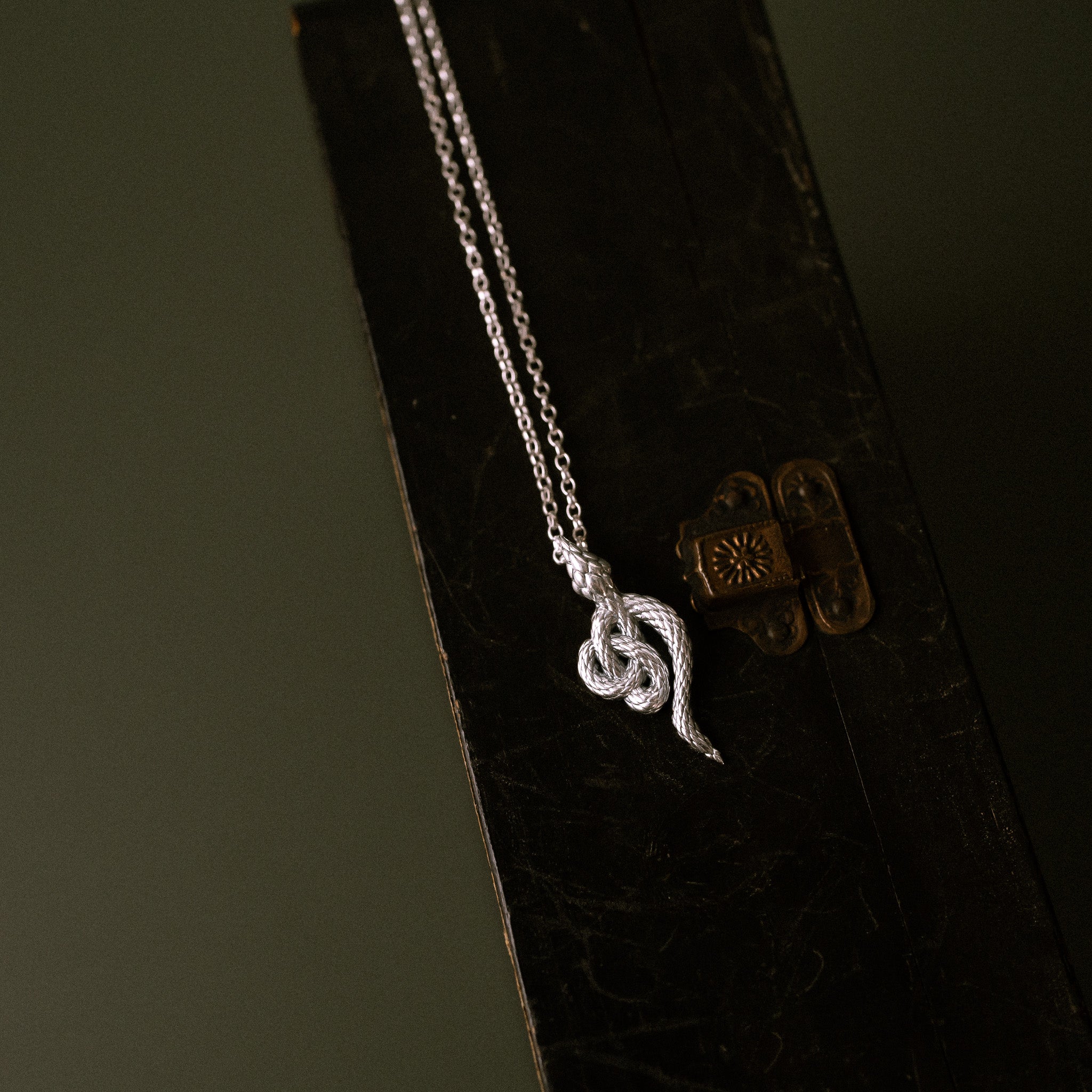 Sandulf's Cross Serpent Celtic Knot Necklace