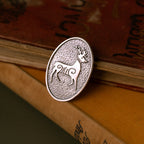 Sandulf's Cross Silver Stag Brooch