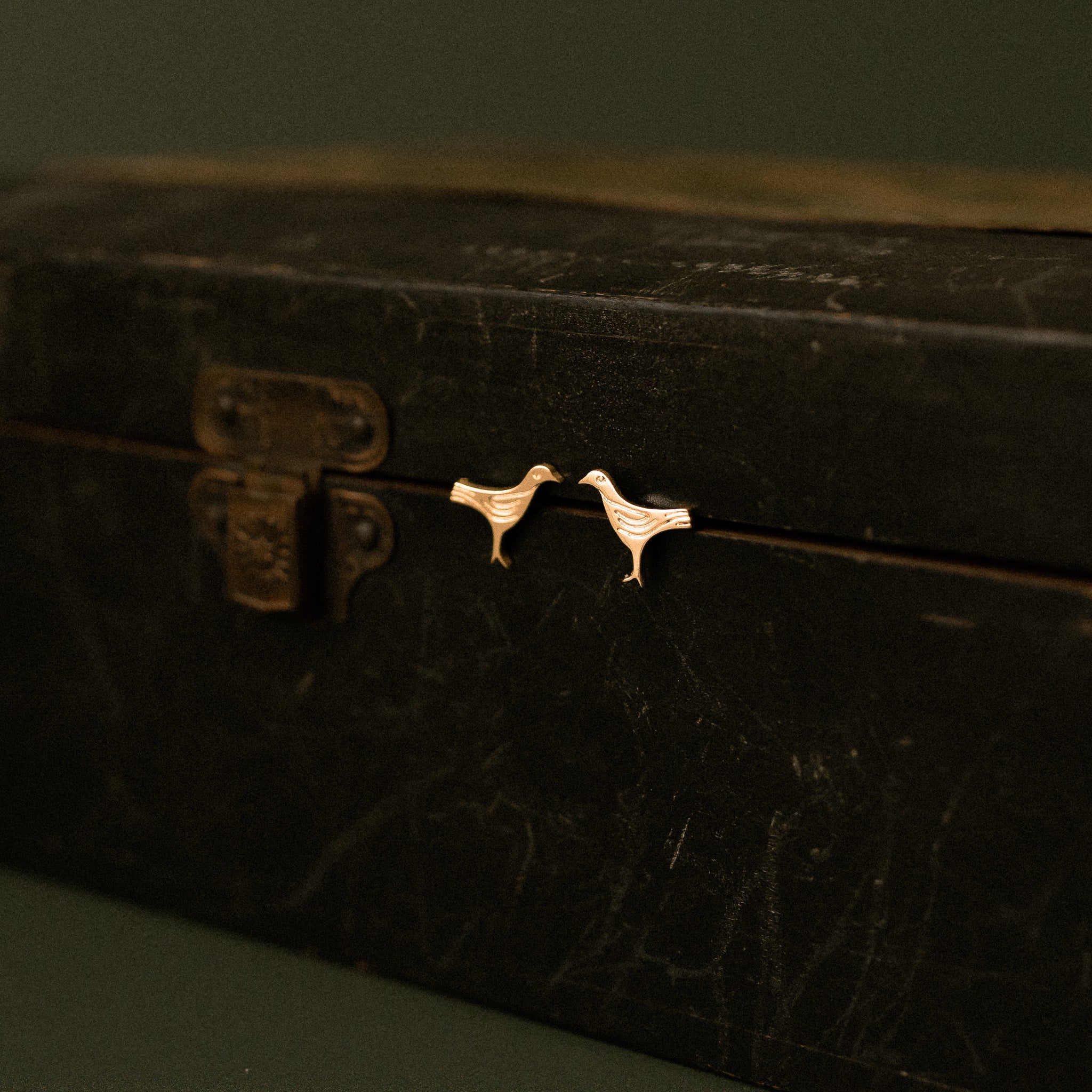 Gold Sandulf's Cross Bird Studs