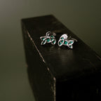 Sandulf's Cross Enamelled Silver Knot Cufflinks