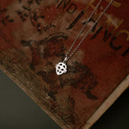 Sandulf's Cross Silver Celtic Knot Necklace