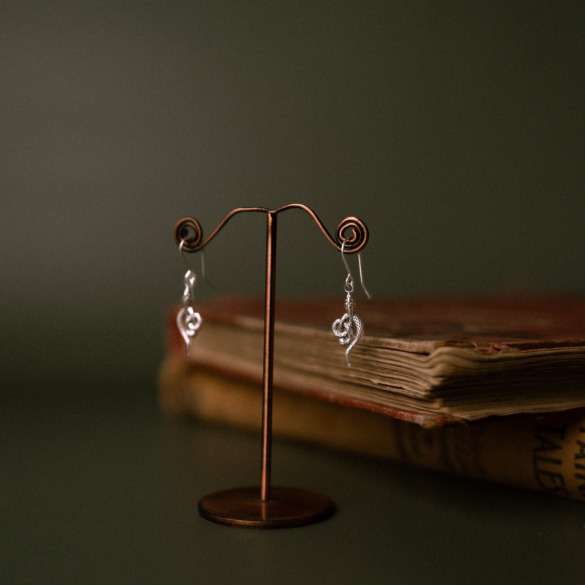 Sandulf's Cross Serpent Celtic Knot Earrings