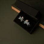 Sandulf's Cross Enamelled Silver Knot Cufflinks