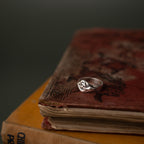 Sandulf's Viking Cross Silver Serpent Ring