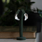 Silver Droplet Wing Earrings