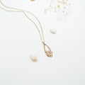 Barnacle Gold Pendant Necklace with Salt and Pepper Diamond