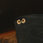 Gold Glashtyn (Water Horse) Stud Earrings