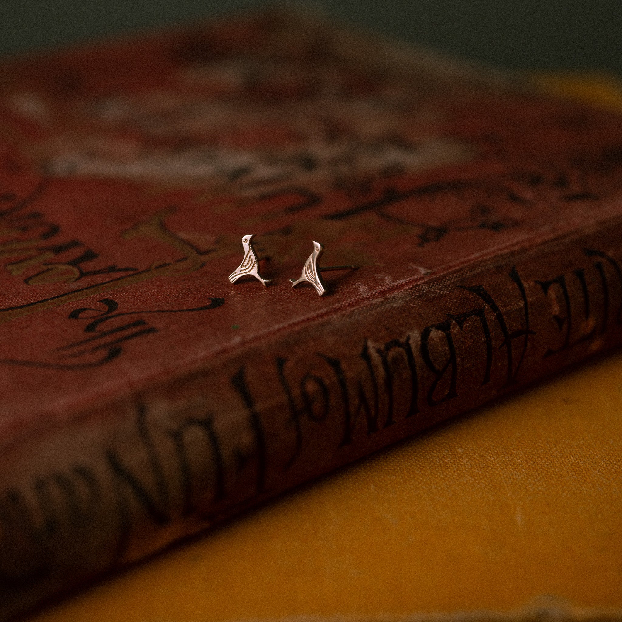 Gold Sandulf's Cross Bird Studs