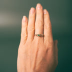 Tsavorite Garnet Rose Gold Barnacle Ring