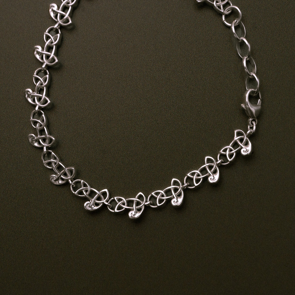 Sandulf's Silver Celtic Knot Work Bracelet