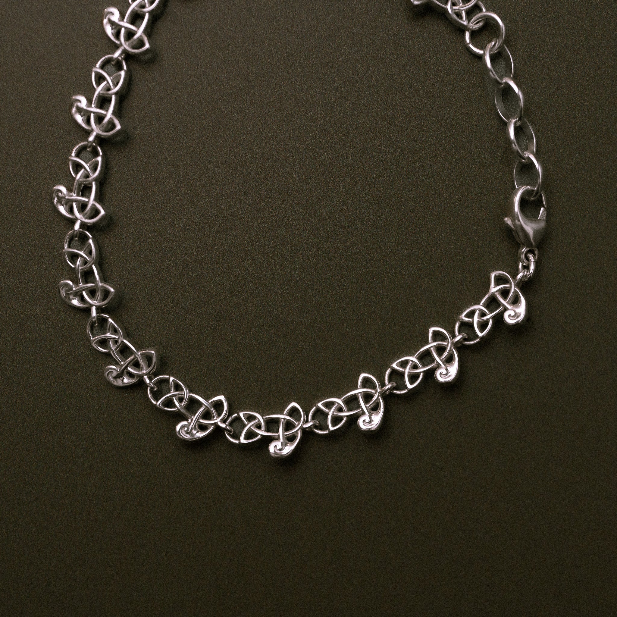 Sandulf's Silver Celtic Knot Work Bracelet