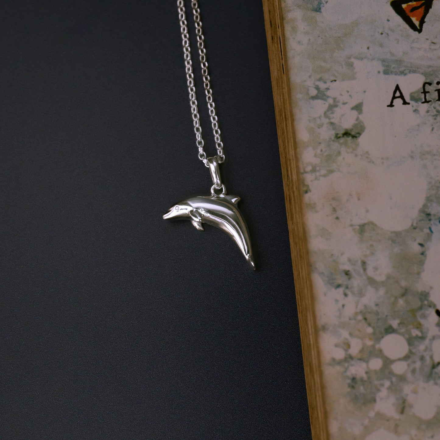 Dolphin Silver Pendant Necklace