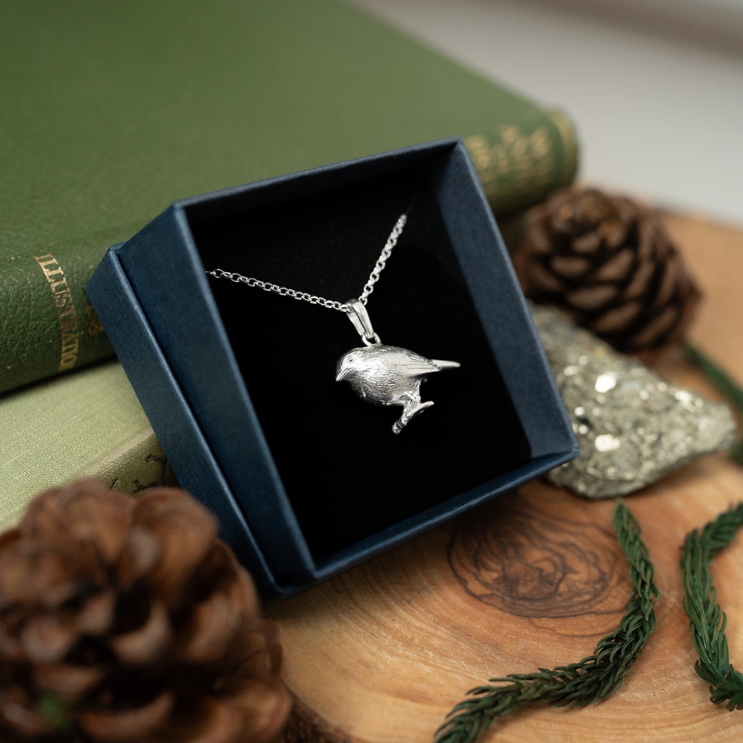 Robin Silver Pendant Necklace