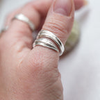 Adjustable Sterling Silver Drift Ring