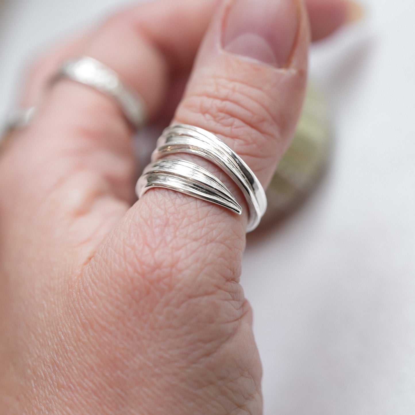 Adjustable Sterling Silver Drift Ring
