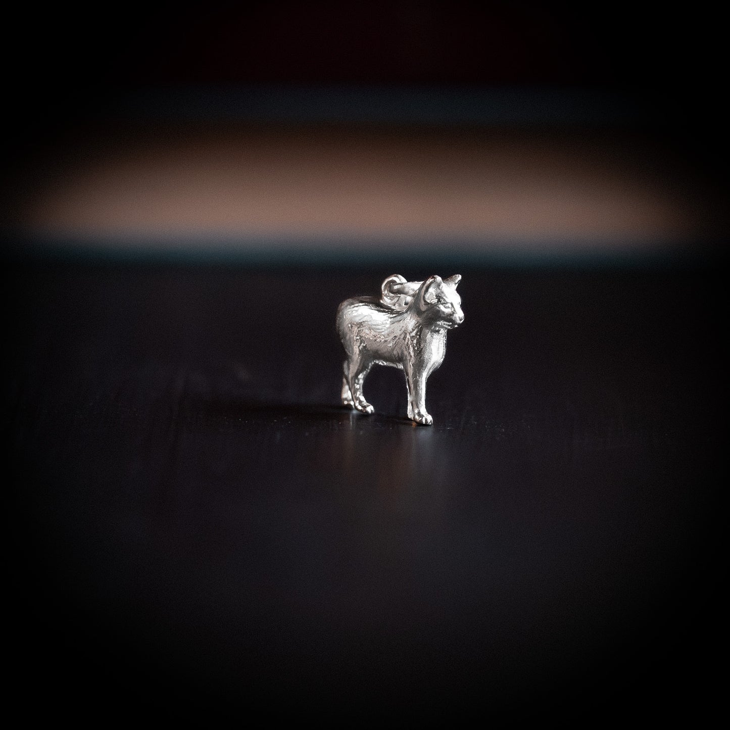 Silver Manx Cat Pendant Necklace